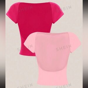 SHEIN backless tank top 2 PACK